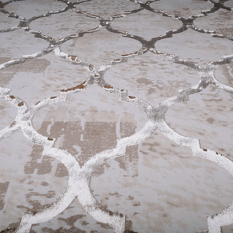 Турецкий овальный кремовый ковер ascona 4100b